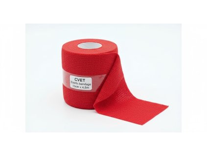 Obinadlo elastické CVET 10 cm x 4,5 m – Červené