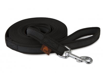 firedog grip dog leash 20mm with handle black 34583