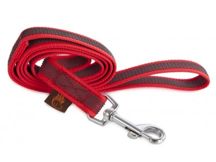 firedog grip dog leash 20mm with handle red 35096