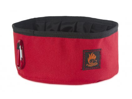 Firedog cestovní miska Click & Go 1l, červená
