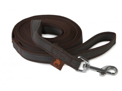 firedog grip dog leash 20mm with handle brown 35091
