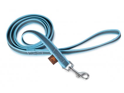 firedog grip dog leash 20mm with handle aqua blue 35250