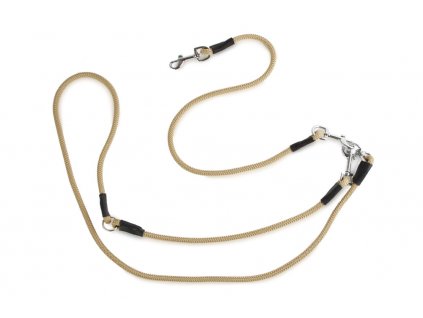 firedog hunting leash 8mm classic snap hook beige 42025