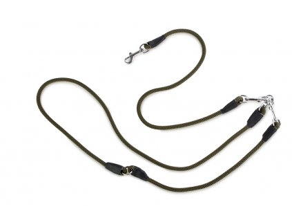 firedog hunting leash 8mm classic snap hook khaki 42002