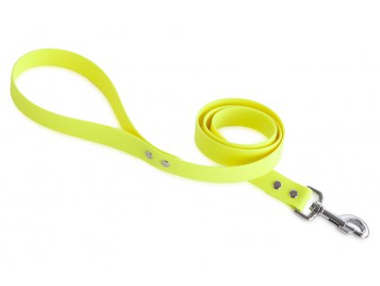 firedog biothane dog leash 25mm with handle neon yellow 42248