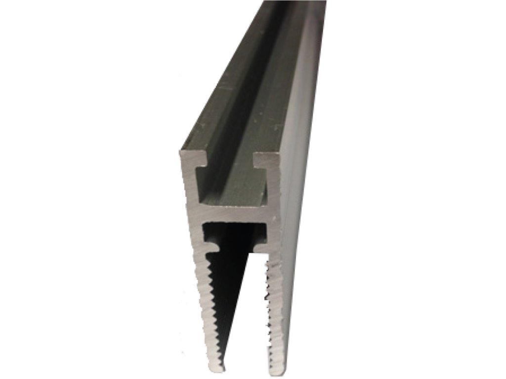 Hliníkový profil pro sklenené dveře délka=3200mm (max. tloušťka skla 1cm)