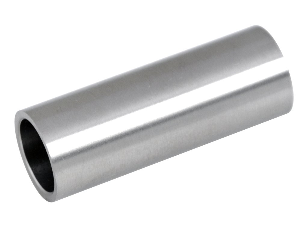 Spoj přímý, na trubku průměr 12mm, dutý materiál, broušená nerez K320/AISI304