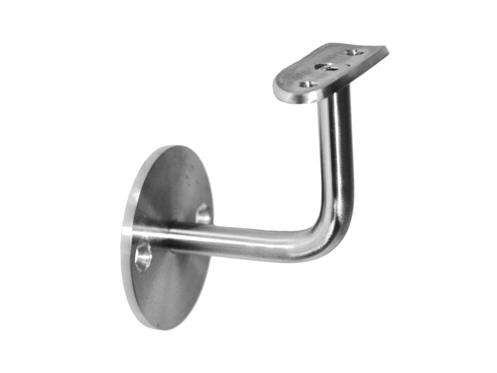 Držák madla na stěnu na trubku průměr=42,4mm, broušená nerez K320/AISI304
