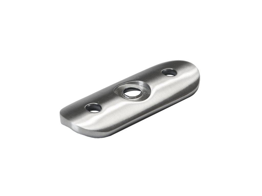 Dopojovací deska přímá na trubku o průměru 48,3mm, broušená nerez K320/AISI304