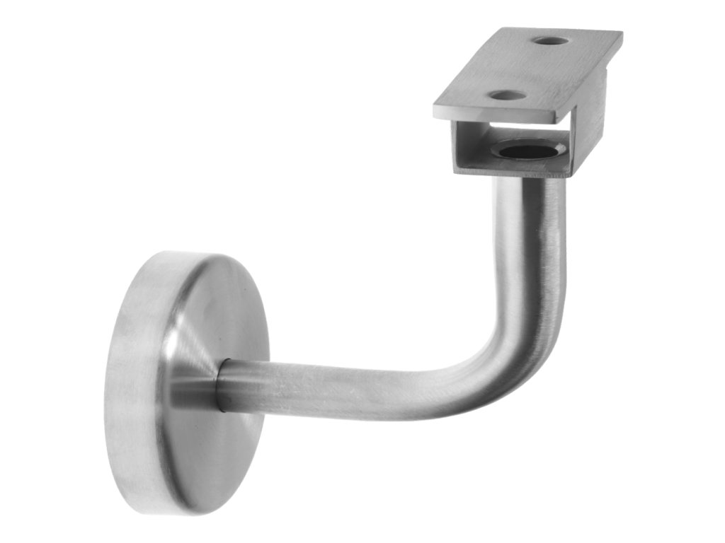 Držák LED madla na zeď na madlo EB1-HM42, EB1-JHM42 a EB1-JHM60x40; broušená nerez K320/AISI304