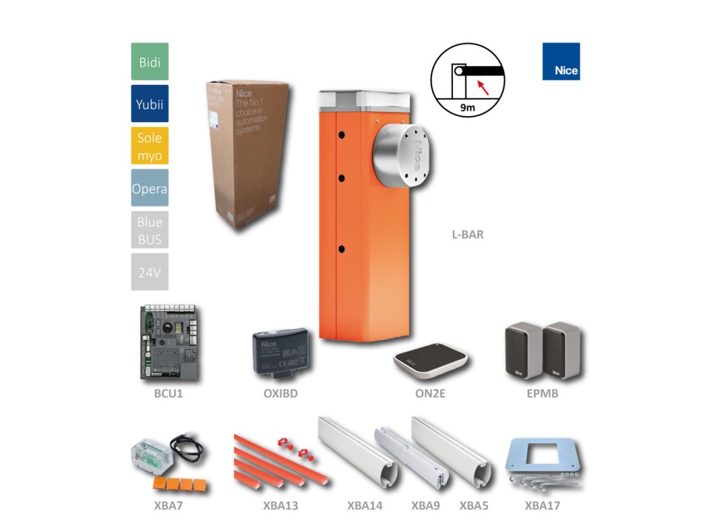 Sestava s automatickou závorou do 9m LBAR