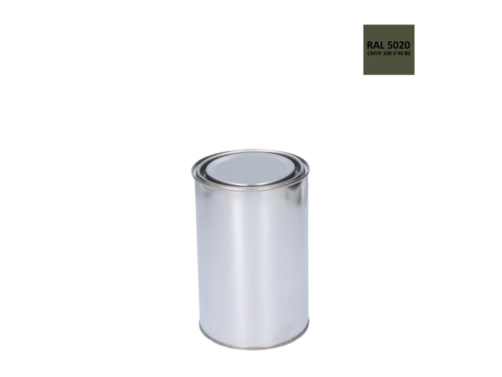 Barva antikorozní polomatná na zinek 1kg - modrá oceán