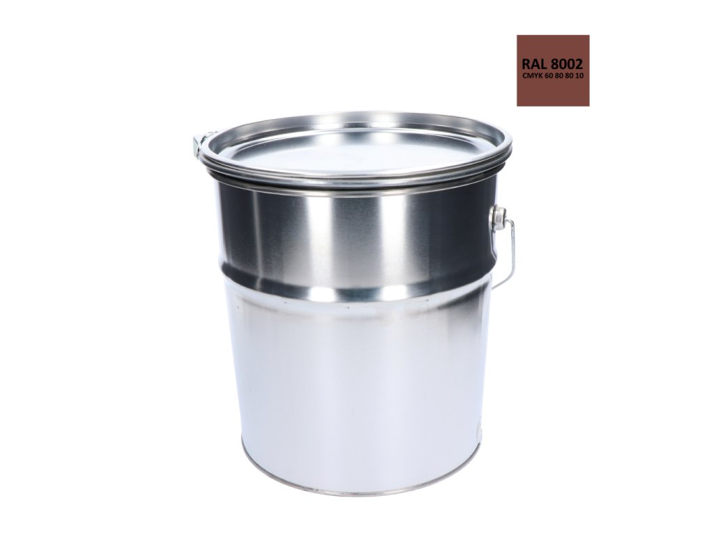 Barva antikorozní polomatná na zinek 10kg - signální hnědá