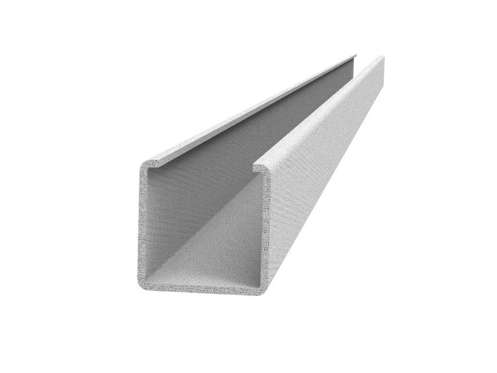 U-profil krycí 35x35x2mm, žárově zinkovaný, hladký, délka 3m