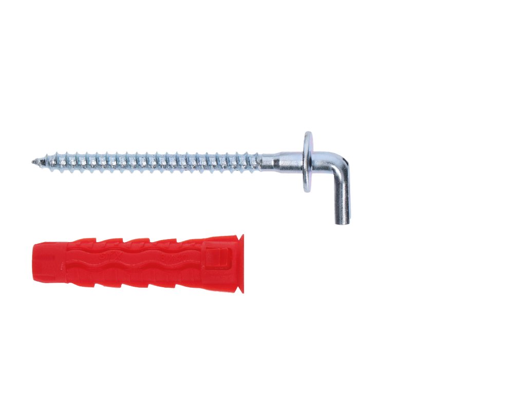 Hmoždinka uzlovací s rovným hákem (Rozměry hmoždinky 6x30mm)