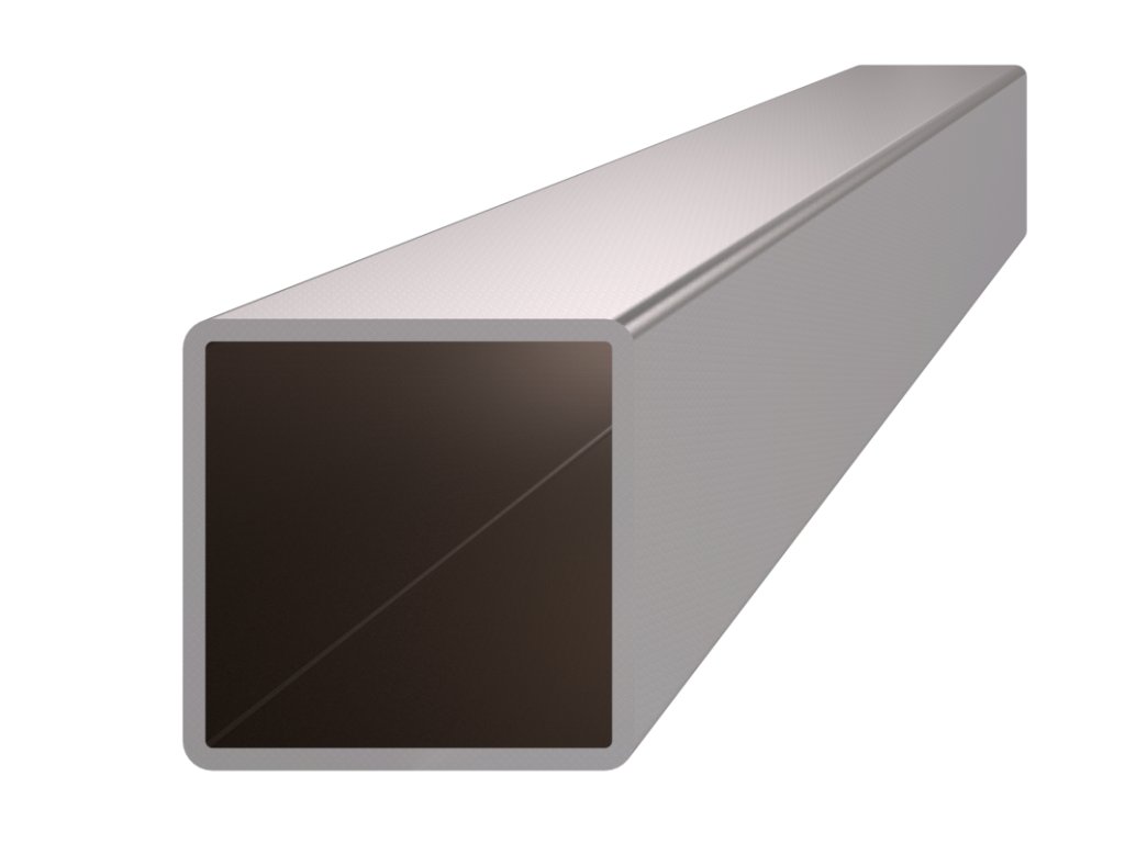 Profil uzavřený 30x30x2mm, broušená nerez K320/AISI304 (Délka 1m)