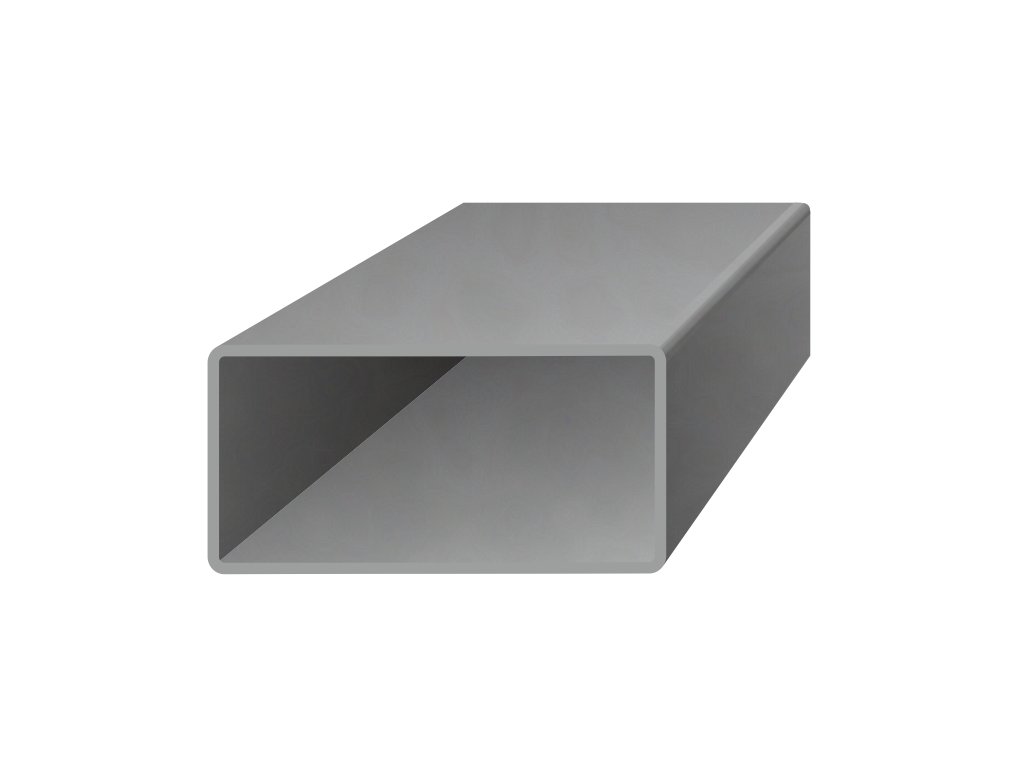 Uzavřený ocelový profil 30x20x2mm, hladký, bez povrchové úpravy (Délka 1m)