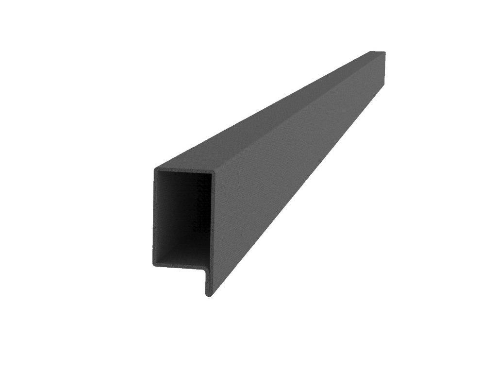 Uzavřený ocelový profil L 40x34x25x2, hladký, bez povrchové úpravy (Délka 3m)