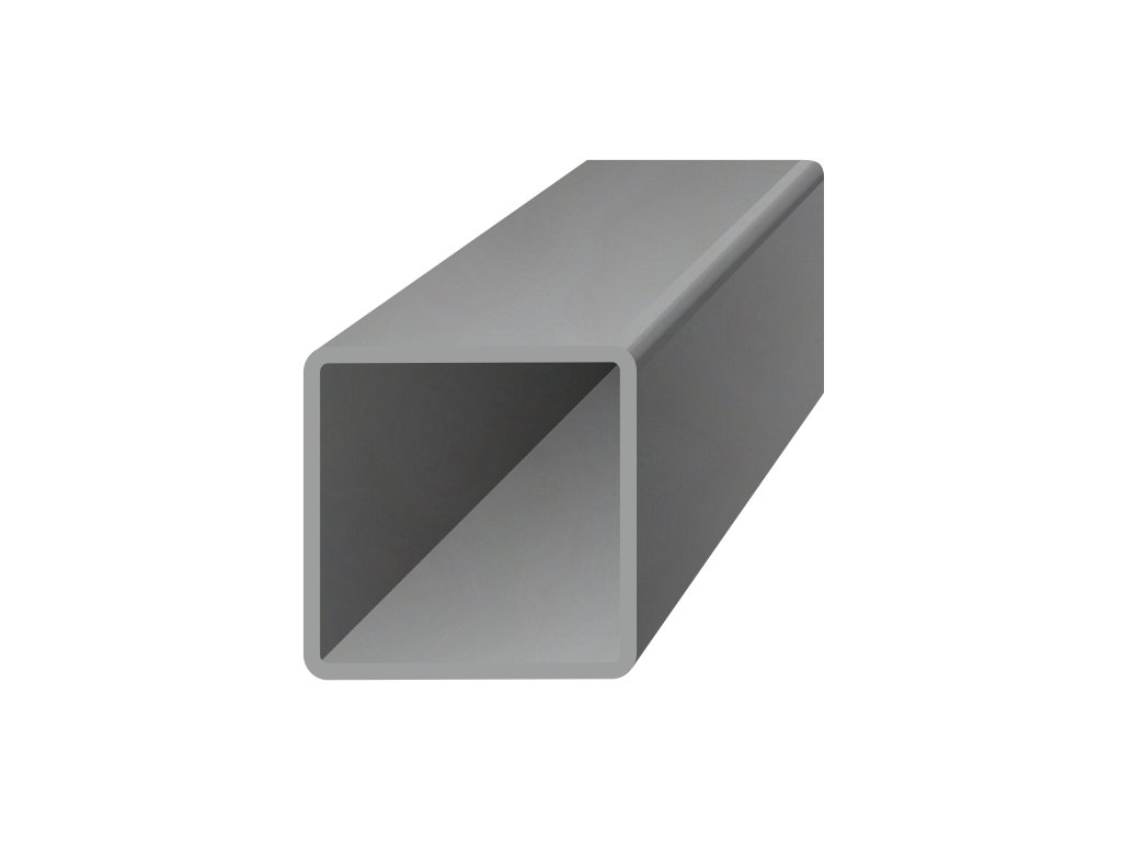 Uzavřený ocelový profil 30x30x3mm, hladký, bez povrchové úpravy (Délka 1m)