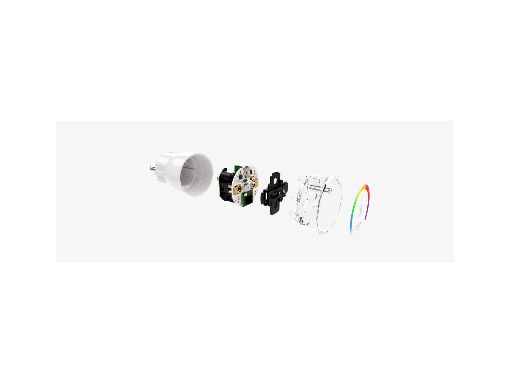 FGWPE-102 ZW5 inteligentná zásuvka s meraním (2.5kW) LED, pracuje s FIBARO produktami a s vybranými produktami skupiny NICE.