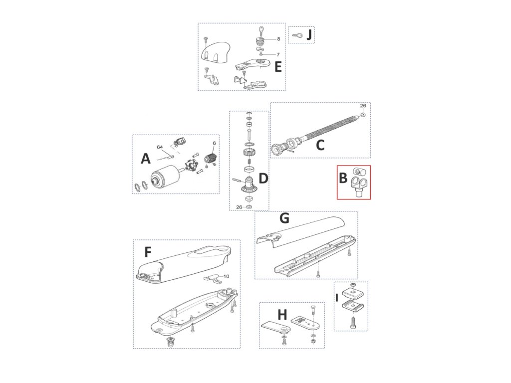 PMD2251.8003 kit vidlička a matica pre WG3524HS