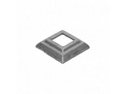 Krytka kovaná 62x62x16mm s otvorem 26x26mm