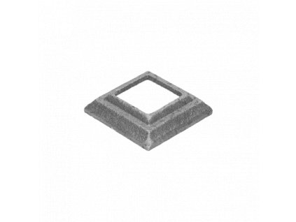 Krytka kovaná 62x62x16mm s otvorem 31x31mm