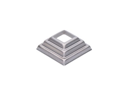 Krytka plechová, 57x57x23mm, díra: 22x22mm