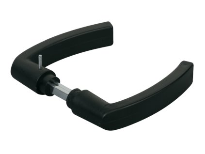 LOCINOX® 3006P - polyamidová klika, materiál: polyamid (černý), hřídel 8x8x66,5mm