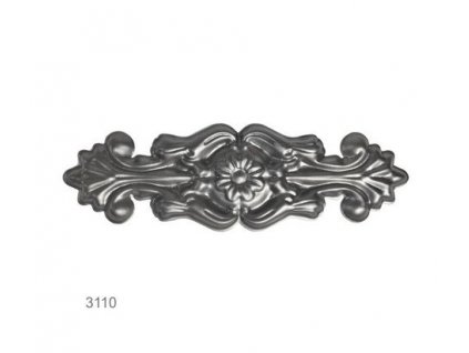 Ornament plechový H 310 x L 98mm, hr. 1,5mm