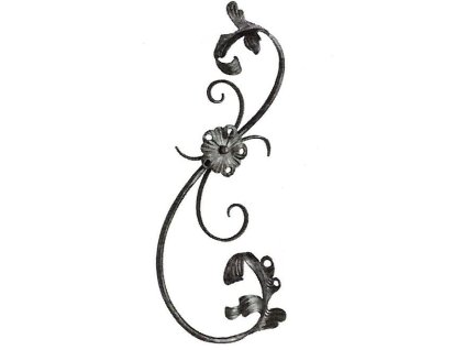Kovářský ornament H 610 x L 310mm, 12x12mm