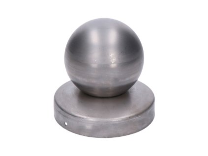 Stříška na sloupek s koulí, základna kulatá, bez povrchové úpravy (Průměr koule 120mm, Základna 120mm)