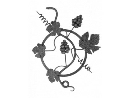 Kovářský ornament H 450 x L 340mm, 248x250mm