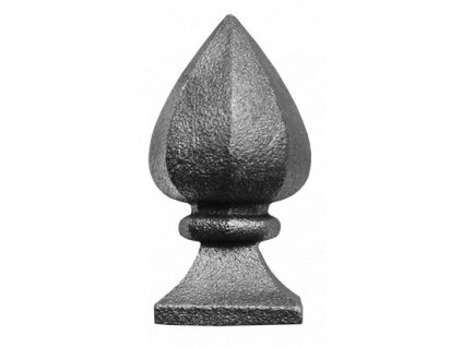 Šiška ozdobná 118mm, podstavec 48 x 48mm, dutá