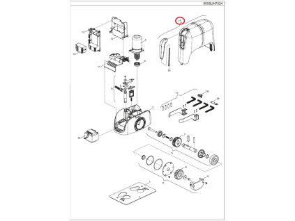 Kryt vrchní plastový s led světlem