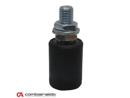 Vodící kladka Combi Arialdo, měkčený nylon černý, závit M16 (průměr 40mm, výška 60mm)
