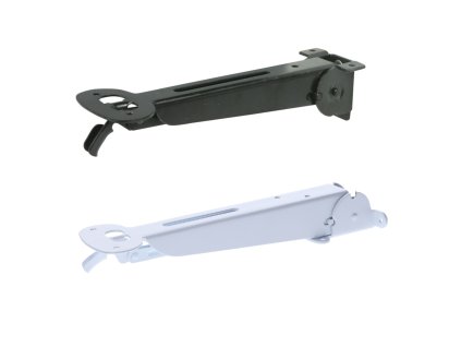 Sklápěcí konzole s blokováním, délka=285mm, nosnost 30kg/pár, povrchový nátěr bílá nebo černá barva