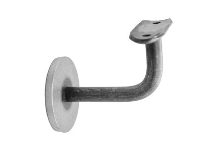 Držák madla na stěnu (pevný, na trubku průměru 42,4mm), odsazení 75mm, ocel bez povrchové úpravy
