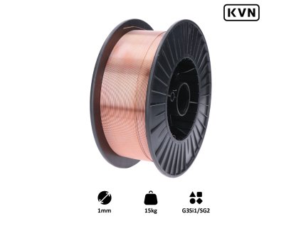 Drát svářecí - 1mm-MIG/MAG(CO2), G3Si1/SG2 pro svařování oceli, 15kg