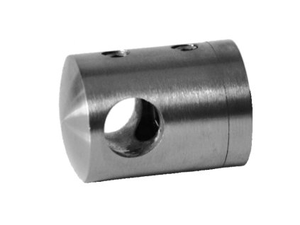 Držák tyče průměr=10mm, plochý (30x22mm), broušená nerez K320/AISI304