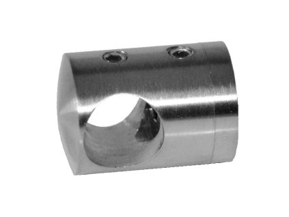 Držák tyče průměr=14mm, plochý (30x22mm), broušená nerez K320/AISI304