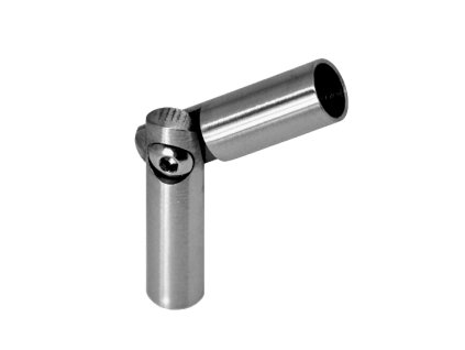 Spoj nastavitelný průměr 8mm (0-100°) s kloubem, broušená nerez K320/AISI304