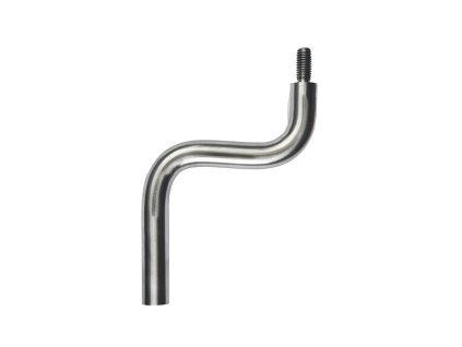 Čep mimo osový (vnější závit M8 - vnitřní závit M6, D=14mm, L: 75mm), broušená nerez K320 / AISI304