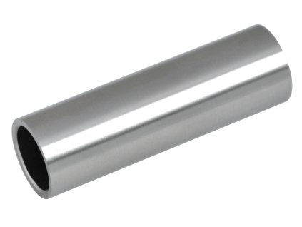 Spoj přímý, na trubku průměr 10mm, dutý materiál, broušená nerez K320/AISI304