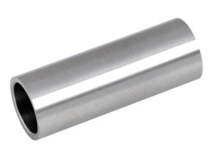 Spoj přímý, na trubku průměr 12mm, dutý materiál, broušená nerez K320/AISI304