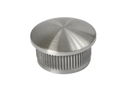 Ukončení - zátka na trubku o průměru 25x2mm, plný materiál, broušená nerez K320/AISI304
