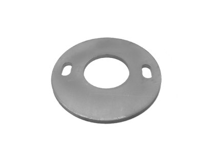 Kotvící plotna (průměr=80mm) na trubku průměr=33,7mm (otvor 33,8mm), bez povrchové úpravy /AISI304