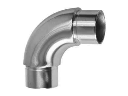 Spojka oblouková 90° na trubku o průměru 33,7mm, broušená nerez K320/AISI304