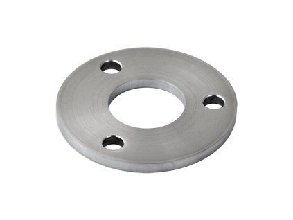 Kotevní deska (D=80x6mm) na trubku D=33,7mm (otvor pr. 33,9mm), bez povrchové úpravy /AISI304