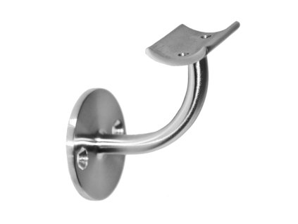Držák madla na stěnu na trubku průměr=42,4mm, broušená nerez K320/AISI304
